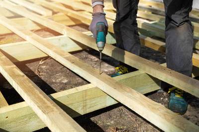 Building the decking from scratch